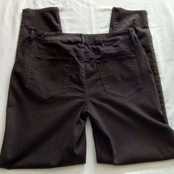 CHICO's PLATINUM Black Brushed Cotton JEGGING Pants Sz 0.5 - Picture 3 of 6